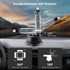REYGEAK Suction Cup Car Mount with 1/4 Thread, 360° Rotation Windshield Car Mount for GoPro Hero 12 11 10 9 8 Insta360 X4 X3 Go3 DJI Action 4, Pocket 3 Accessories