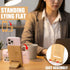 Novabright 24 Sets Employee Appreciation Gifts Bulk Bamboo Wooden Phone Stand for Desk with Greeting Cards Organza Bags