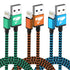 Aioneus 3ft iPhone Charger Cord 3-Pack, MFi Certified Lightning Cable, Fast Charging, Nylon Braided, Compatible with