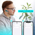 Bluetooth Headset, CVC8.0 Noise Cancelling Wireless Earpiece, 16 Hrs Talk Time, Compatible with iPhone & Android