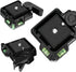 Konsait Camera Tripod Monopod Ball Head QR-40 Quick Release Plate Clamp Adapter for DSLR Cameras
