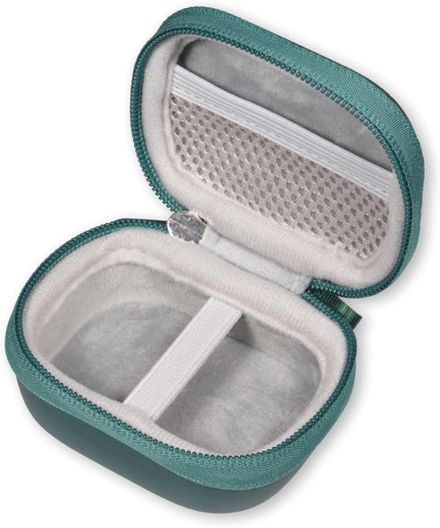 CaseSack X08 60H, Case for TAGRY Bluetooth Headphones True Wireless Earbuds mesh Pocket for Charge Cable (Green)