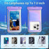 Floating Waterproof Phone Pouch, Soap Bubble Waterproof Case with Crossbody Lanyard for iPhone 15 14 13 Pro Max