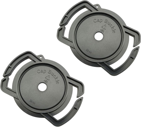 2pcs Camera Lens Cap Holder Keeper Buckle for Canon Nikon Sony Lens Cap 52mm 67mm 58mm
