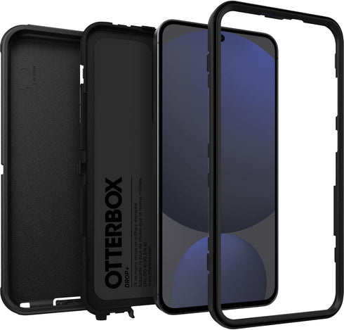 OtterBox S24 Samsung Galaxy FE Defender Series Case - Black, Rugged & Durable, with Port Protection
