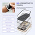 Goton 2 in 1 Waterproof Apple Watch Case for Series 9 8 7, 45mm Anti-Spy Glass Front & Clear Back Bumper.