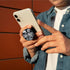 2-Pack Phone Case Holder for Fingers, Pop it for Phone Grip with Expanding Kickstand, Skull Leaf