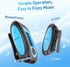 AGPTEK IPX8 Mp3 Swimming Waterproof Player with Screen, Multi-Functional Clip Music Player with Waterproof Headphones