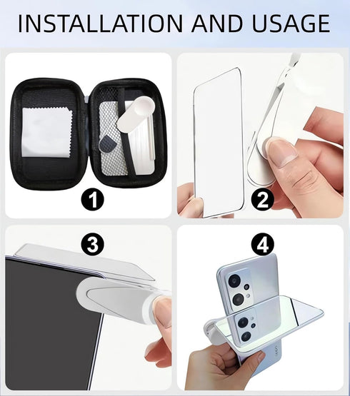 2024 Smartphone Camera Mirror Reflection Clip Kit, Adjustable Mobile Phone Reflection Clip for All Phones (2PCS)