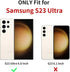 XIZYO Floral Rose Magnetic Case for Samsung Galaxy S23 Ultra, Slim TPU, Shockproof, MagSafe Compatible, Black Aesthetic.