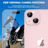 Xfilm Pink Diamond Camera Lens Protector for iPhone 15/15 Plus, 9H Hardness, Scratchproof, Stylish & Case Friendly.