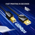 5FT 2.0 SAMZHE USB A to B Printer Cable, High Speed Printer Cord for HP Canon Epson Dell Samsung Brother Lexmark Xerox