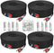 Aimyzii BNC Cable 100ft 4 Pack BNC Video Power Cable,Security Camera Cable for