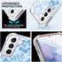 Yomjew 2 Pack S21 5G 6.2", Cute Clear Floral Phone Case for Samsung Galaxy Preppy Flowers Pattern Protective Soft Slim