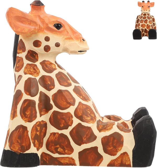 Beavorty Wooden Giraffe Mobile Phone Holder, Telephone Stand, Cellphone Support for Desk Office Accessories