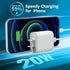 3Pack USB C Charger Block 20W, iGENJUN PD 3.0 Type C Wall Charger, USBC Power Adapter Brick for Phone 15/14/13, Galaxy