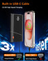 2-Pack Portable Charger, 22.5W PD Fast Charging 10000mAh Power Bank with Built-in Cable for Travel