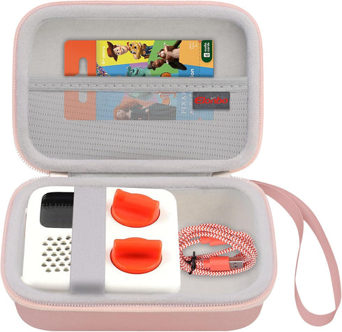 Elonbo Carrying Case for Yoto Mini, Kids Portable Bluetooth Travel Speaker Player Cover, Rose Gold (CASE ONLY)