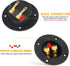 2 Pcs Black Speaker Box Terminal Cup 3 Inch - Spring Loaded Jacks Speaker Wire Connector