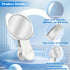 EKIND Clip On Selfie Mirror for Phone Rear Camera Reflective HD Back Selfie Tool with Dust Cloth for Photo Video Vlog