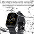 Smart Watch for Men Women, 1.85" Fitness Tracker with Heart Rate, Blood Oxygen, Pedometer, 100+ Sport Modes, Black