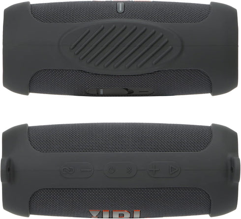 for JBL Charge 5 Waterproof Bluetooth Speaker Silicone Cover Case, Portable Travel Case with Carabiner, Protective Skin