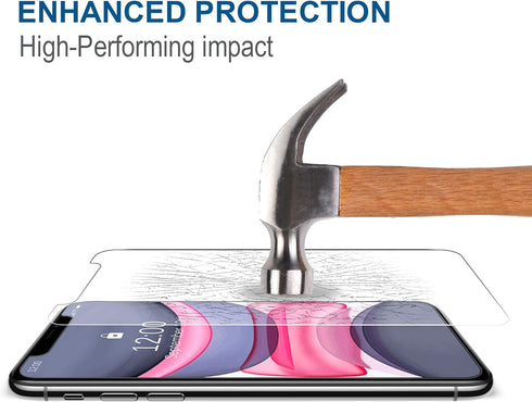 Arae 3 Pack HD Tempered Glass Screen Protector for iPhone Xr/iPhone 11, Anti Scratch, Works with Most Cases