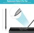Replacement Stylus Tips for Galaxy Note 8/9 Tab S 3/4, Stylus Pen Nibs Replacement with Tweezer Removal Tool(Black)