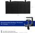 VIVO 30 Inch Clamp-on Privacy and Cable Management Organizer Sleeve, Wire Hider Kit Panel System, Desk Skirt (Black)