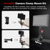 Mechrig (SY001) Camera Clamp Mount with Dual Ballhead Magic Arm, Aluminum Camera Mount Super Clamp Kit for DSLR Action