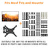 ELIVED Universal TV Mounting Hardware Kit, Fits TVs up to 80 Inch, Includes Screws, Washers, Spacers