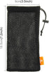 Haweel Pouch Carry Bag, Organizer for Smart Phones/Power Bank/USB Flash Drive/SD Cards and Other Accessories(Black)