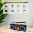 WISCENT 80's Cassette Retro Player Recorder with AM/FM/SW Radio, Bluetooth Boombox, USB, Built-in MIC for Voice