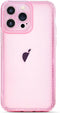Cute Clear Bling Crystal Diamond iPhone 12 Pro Case with Sparkle Camera Lens Protector, Soft TPU Cover for Women, Pink.