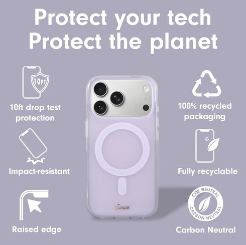 Sonix 17 10ft Case for iPhone Pro | Compatible with MagSafe | Drop Tested | Jelly Lavender
