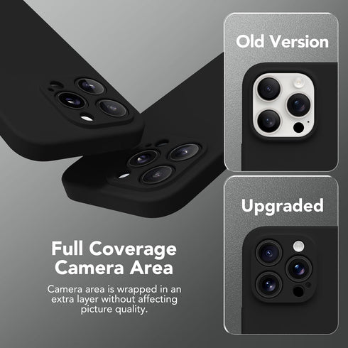 Magnetic iPhone 13 Pro Case, Compatible with MagSafe, Silicone Shockproof Protective Phone Case with Full Camera