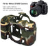 Nikon D7000 Protective Case Skin Covers, Silicone Shell for Nikon D7000 Camera Accessories, Black (Camouflage)