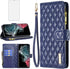 Asuwish Wallet Case for Samsung Galaxy S22 Ultra 5G - Leather Flip, Credit Card Holder, Tempered Glass, Blue.