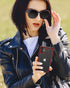 Crystal Clear Case for iPhone 11, Black/Red, with Multicolor Protective Shockproof Bumpers, Anti Scratch Transparent
