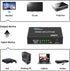 HDMI Splitter 1 in 4 Out V1.4b Powered Video Splitter with AC Adaptor Supports Ultra HD 1080P 2K x4K@30Hz