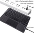 Ultra Slim Bluetooth Keyboard with Touchpad - Rechargeable Portable Wireless Keyboard for iPad, iPhone, Samsung, Android