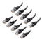 Cable Matters 10Gbps 10-Pack Snagless Short Cat 6 Ethernet Cable - 8ft,
