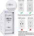 Multi Plug Outlet Surge Protector, POWRUI 6 Outlet Extender with 3 USB Ports and Night Light