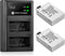 FirstPower LP-E8 Battery and Dual USB Charger Compatible with Canon EOS Rebel T2i, T3i, T4i, T5i, EOS 550D, 600D, 650D,