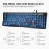 Rii Wired Keyboard and Mouse Combo, Three Colors Backlit, Quiet Input Gaming Set for School and Office
