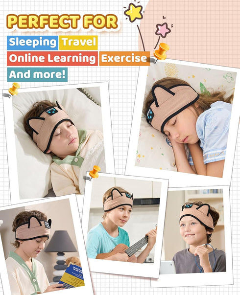 Kids Headphones Over Ear Toddler/Baby Headband, Volume Limited, Soft Headband for Learning, Travel, Sleep