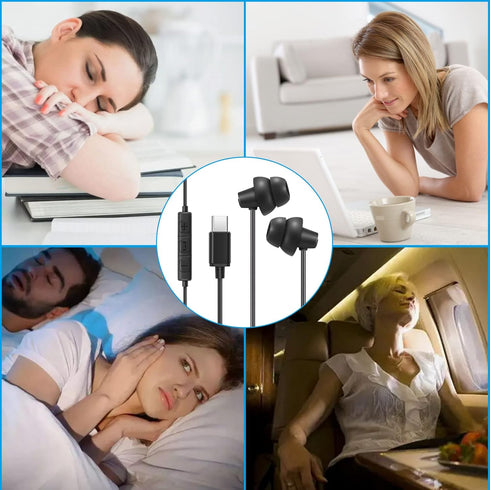 Samsung S22 USB C Headphones, Wired Type C Earbuds with Microphone, Noise-Isolating for Galaxy S21 FE, A53, Flip 4,