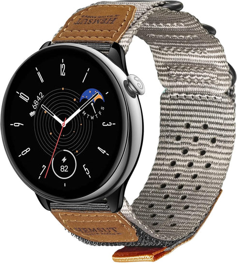 torbollo Watch Bands for Amazfit, Rugged Soft Sport Loop Adjustable Wristbands for GTR 2e/ GTR 2/ GTR 3 Pro/GTR 3/ GTR 4