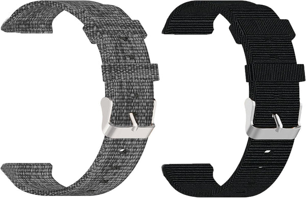 Compatible RLQA Smart Watch Bands, 20mm Breathable Nylon Woven Fabric Replacement Strap for IOWODO R30 Pro