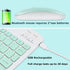 Bluetooth Wireless Keyboard and Mouse Combo, Ultra-Slim Ergonomic Rechargeable Set for Apple iPad iPhone Samsung (Green)